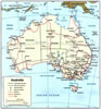 Australia Political Map 